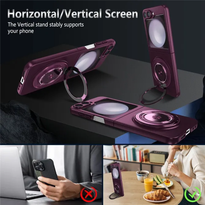 Coque Galaxy Z Flip 6 / Z Flip 7 FE Anneau Rotatif Magnetique 360°