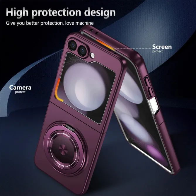 Coque Galaxy Z Flip 6 / Z Flip 7 FE Anneau Rotatif Magnetique 360°