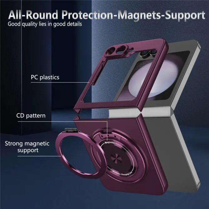 Coque Galaxy Z Flip 6 / Z Flip 7 FE Anneau Rotatif Magnetique 360°