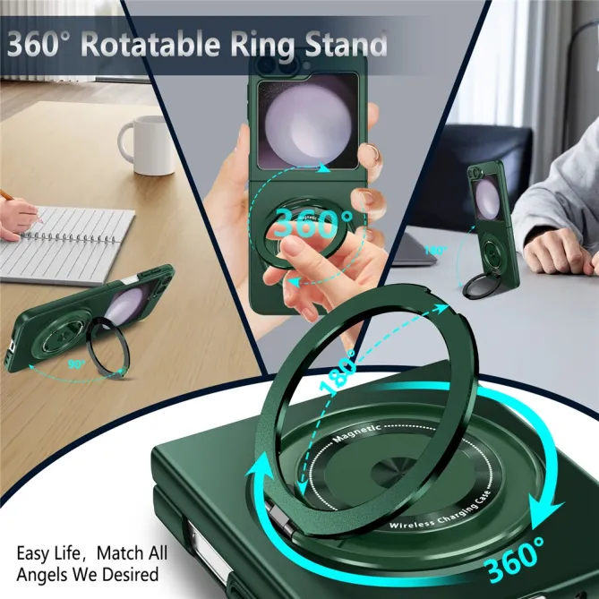 Coque Galaxy Z Flip 6 / Z Flip 7 FE Anneau Rotatif Magnetique 360°