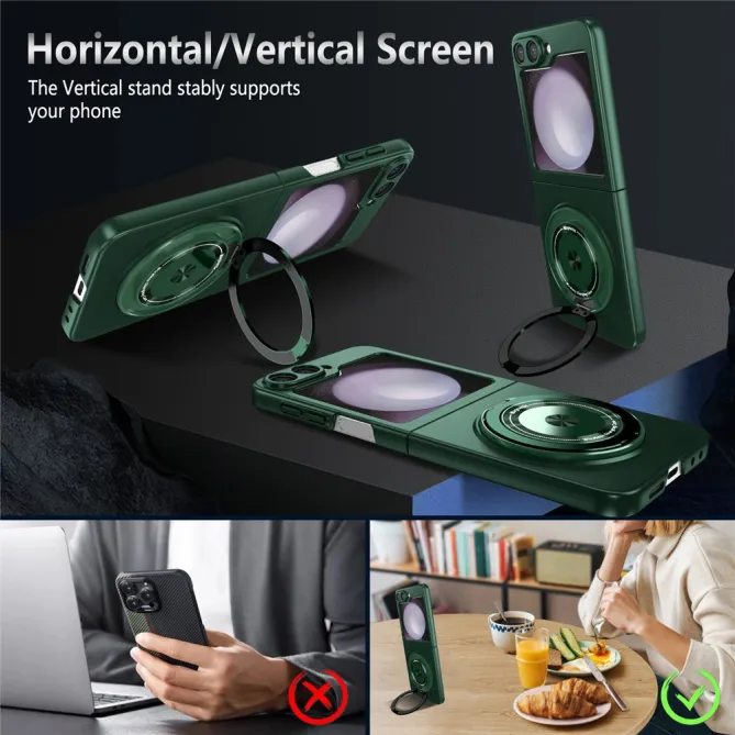 Coque Galaxy Z Flip 6 / Z Flip 7 FE Anneau Rotatif Magnetique 360°