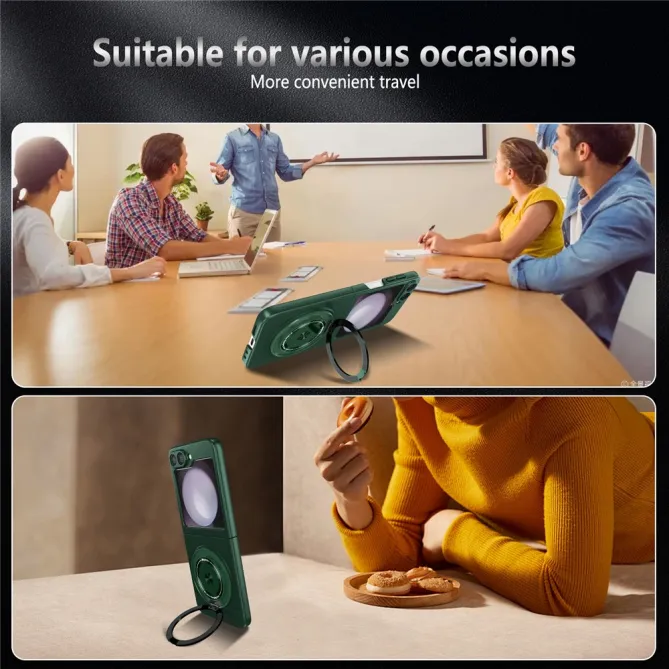 Coque Galaxy Z Flip 6 / Z Flip 7 FE Anneau Rotatif Magnetique 360°