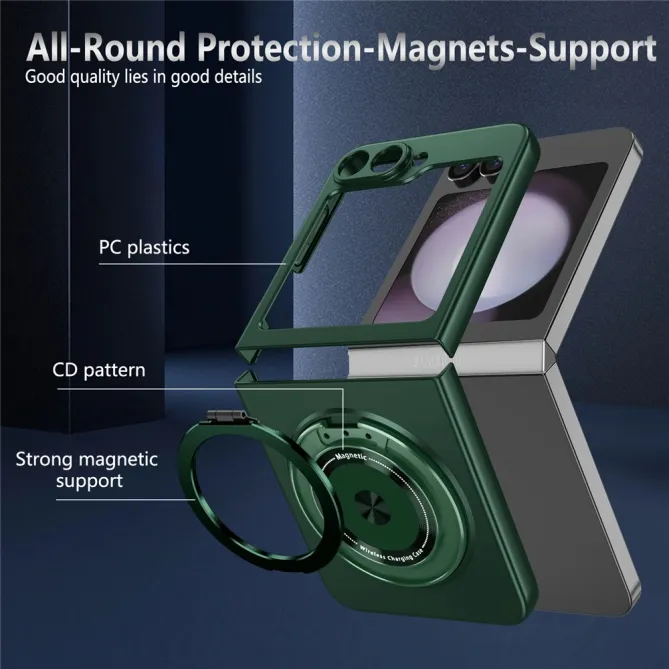 Coque Galaxy Z Flip 6 / Z Flip 7 FE Anneau Rotatif Magnetique 360°
