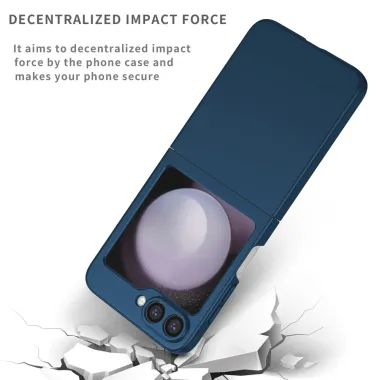 Coque Galaxy Z Flip 7 FE / Z Flip 6 Rigide Finition Soft-Touch Bleu Foncé - photo 42