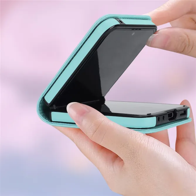 Housse Galaxy Z Flip 7 FE / Flip 6 Matelassee Bandouliere Amovible