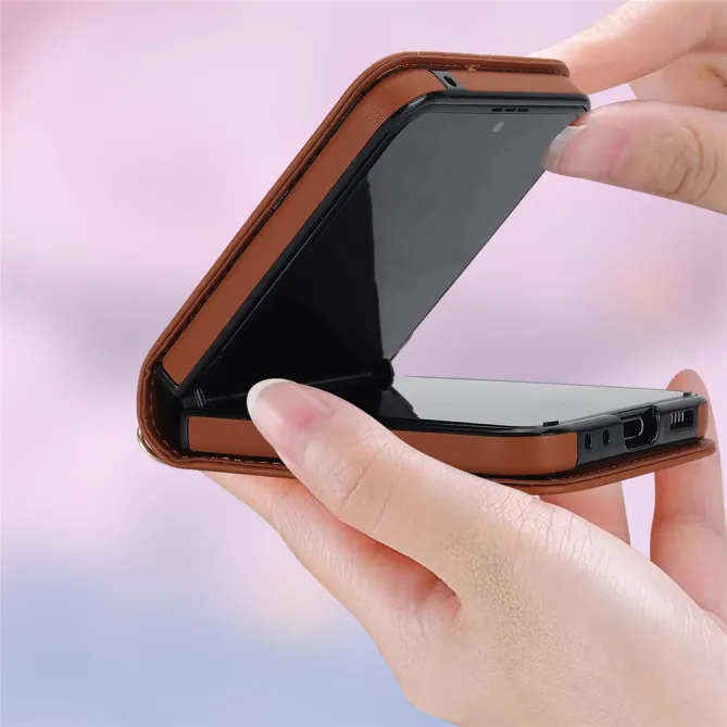 Housse Galaxy Z Flip 7 FE / Flip 6 Matelassee Bandouliere Amovible