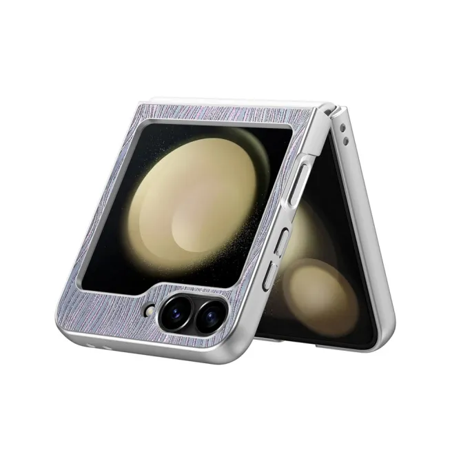 Coque Samsung Galaxy Z Flip 7 FE / Z Flip 6 Effet Vague Electroplate