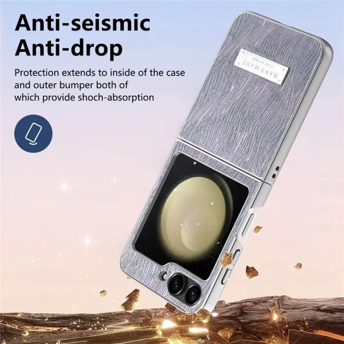 Coque Samsung Galaxy Z Flip 7 FE / Z Flip 6 Effet Vague Electroplate