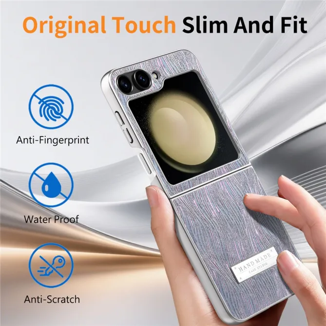 Coque Samsung Galaxy Z Flip 7 FE / Z Flip 6 Effet Vague Electroplate