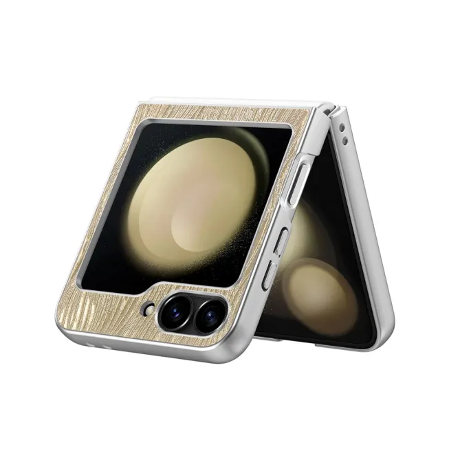 Coque Samsung Galaxy Z Flip 7 FE / Z Flip 6 Effet Vague Electroplate