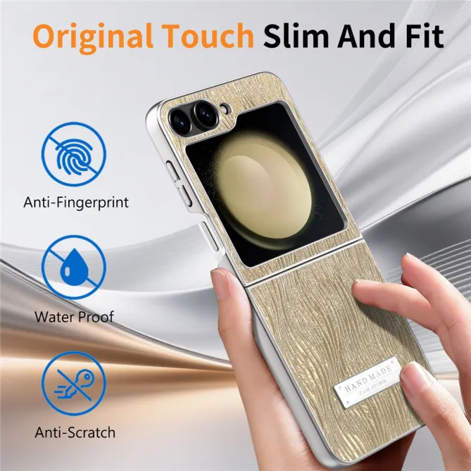 Coque Samsung Galaxy Z Flip 7 FE / Z Flip 6 Effet Vague Electroplate
