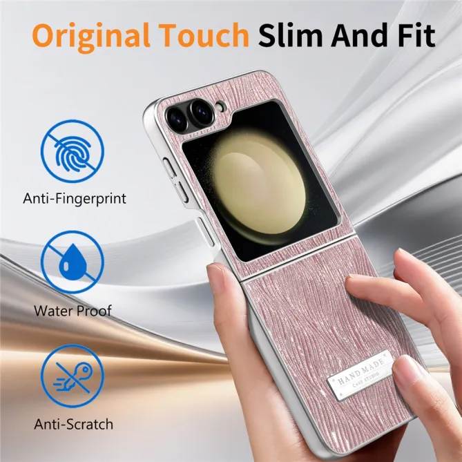 Coque Samsung Galaxy Z Flip 7 FE / Z Flip 6 Effet Vague Electroplate