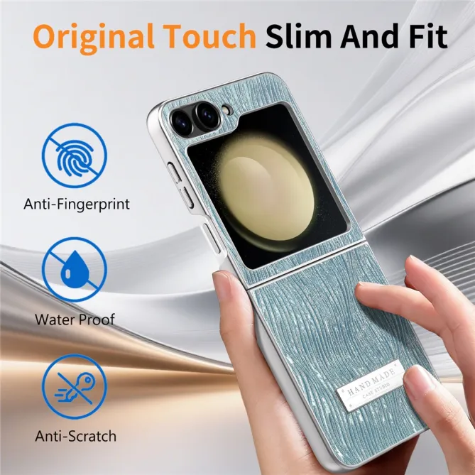 Coque Samsung Galaxy Z Flip 7 FE / Z Flip 6 Effet Vague Electroplate