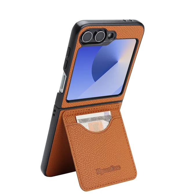 Housse Portefeuille Samsung Galaxy Z Flip 7 FE / Z Flip 6 Detachable Cuir Vintage