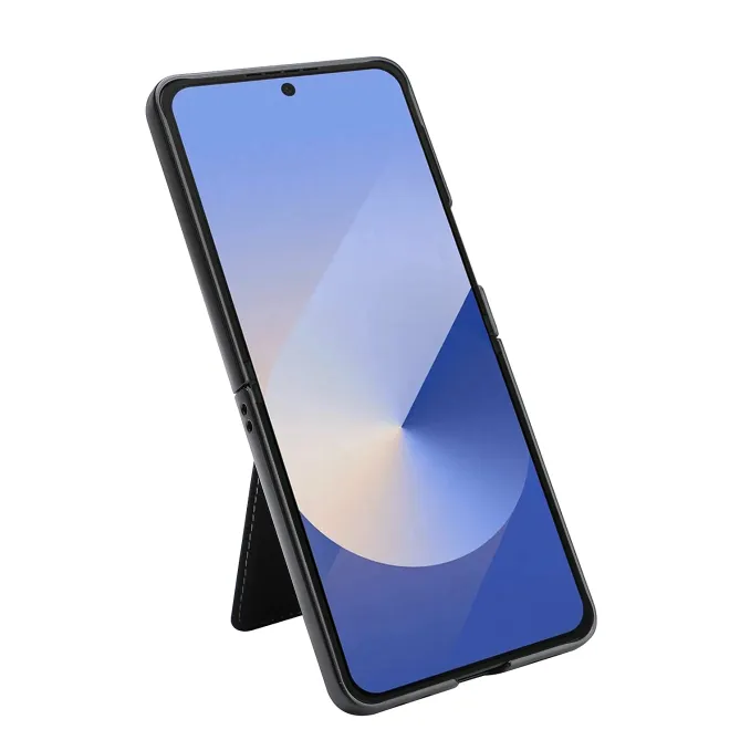 Coque Samsung Galaxy Z Flip 6 / Flip 7 FE Cuir Vintage Porte-Carte Magnetique