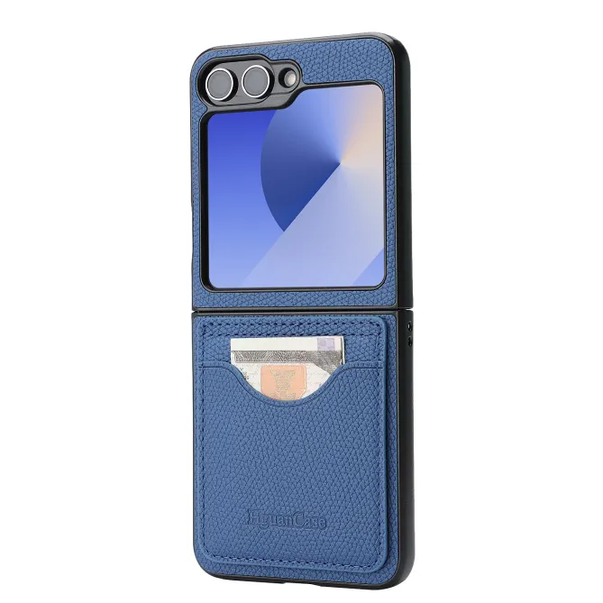 Coque Samsung Galaxy Z Flip 6 / Flip 7 FE Cuir Vintage Porte-Carte Magnetique