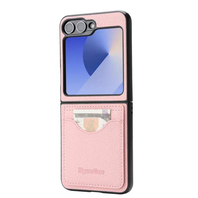 Coque Samsung Galaxy Z Flip 6 / Flip 7 FE Cuir Vintage Porte-Carte Magnetique