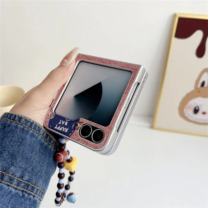 Coque Samsung Galaxy Z Flip 7 FE / Z Flip 6 Motif Lucky Puppy avec Dragonne