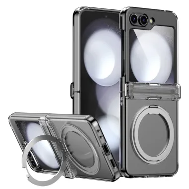 Coque Samsung Galaxy Z Flip 7 FE / Z Flip 6 Anneau Magnetique Charniere Ressort