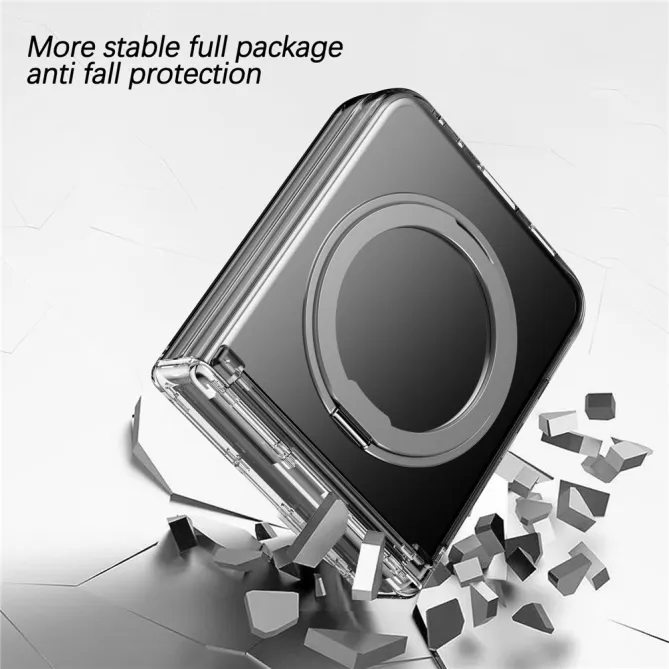 Coque Samsung Galaxy Z Flip 7 FE / Z Flip 6 Anneau Magnetique Charniere Ressort