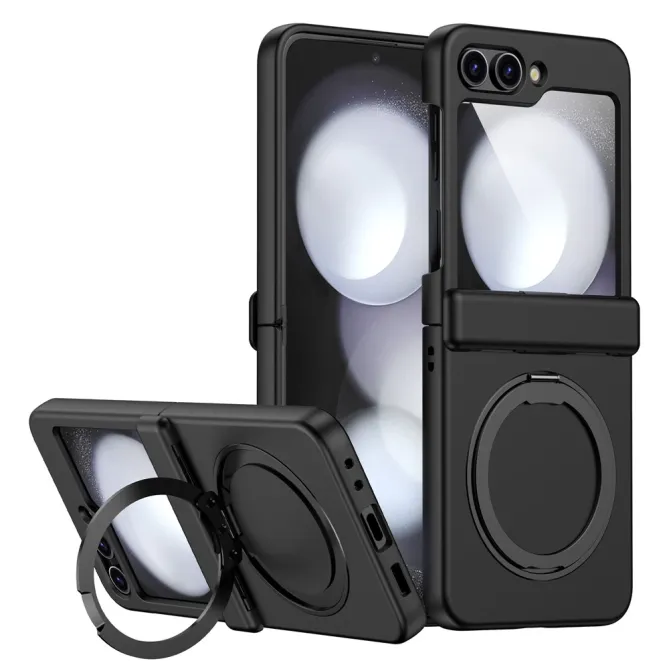 Coque Samsung Galaxy Z Flip 7 FE / Z Flip 6 Anneau Magnetique Charniere Ressort