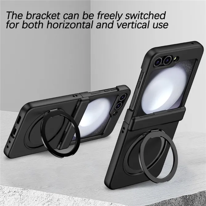 Coque Samsung Galaxy Z Flip 7 FE / Z Flip 6 Anneau Magnetique Charniere Ressort