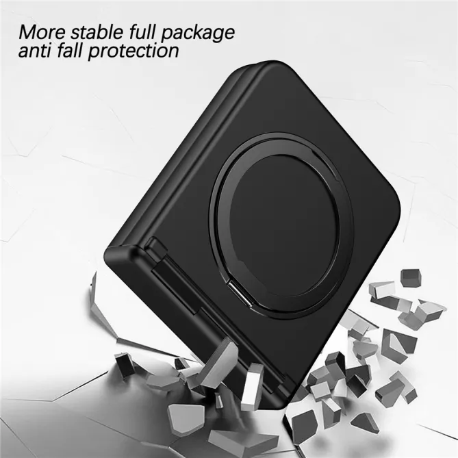 Coque Samsung Galaxy Z Flip 7 FE / Z Flip 6 Anneau Magnetique Charniere Ressort
