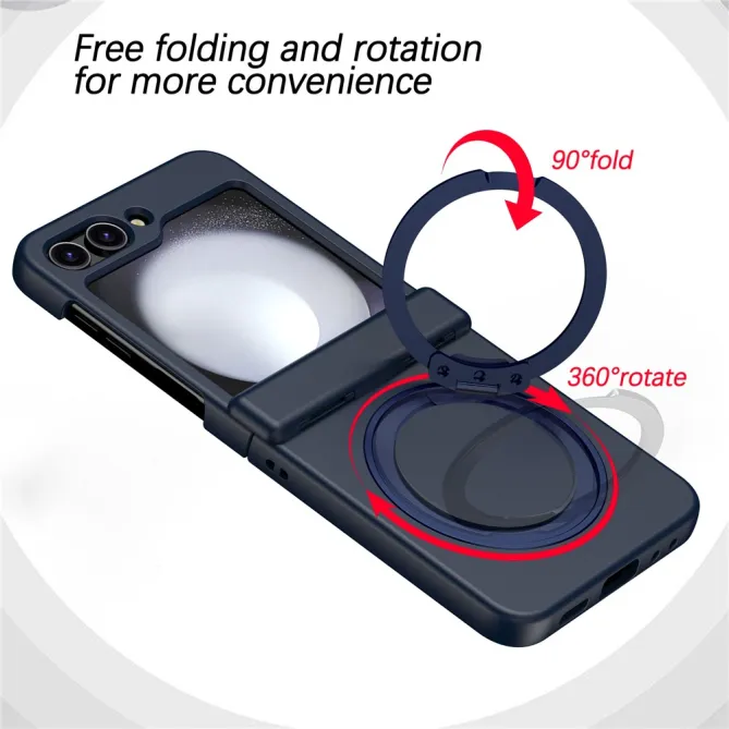 Coque Samsung Galaxy Z Flip 7 FE / Z Flip 6 Anneau Magnetique Charniere Ressort