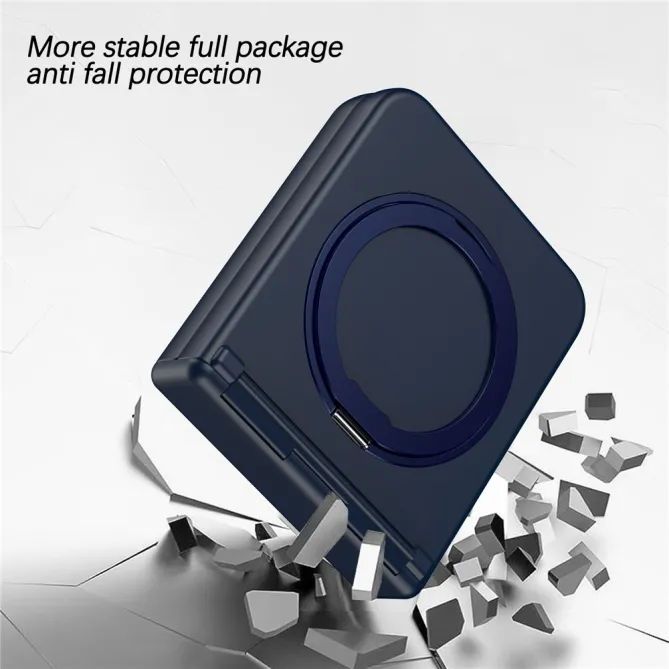 Coque Samsung Galaxy Z Flip 7 FE / Z Flip 6 Anneau Magnetique Charniere Ressort