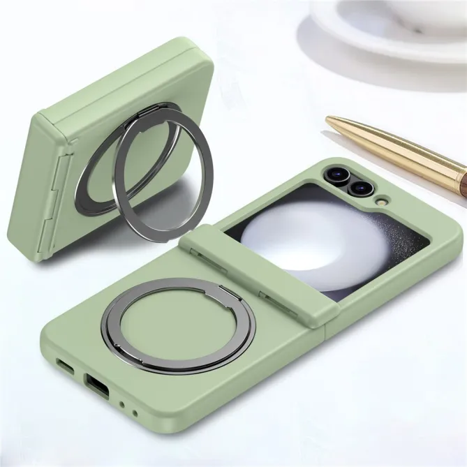 Coque Samsung Galaxy Z Flip 7 FE / Z Flip 6 Anneau Magnetique Charniere Ressort