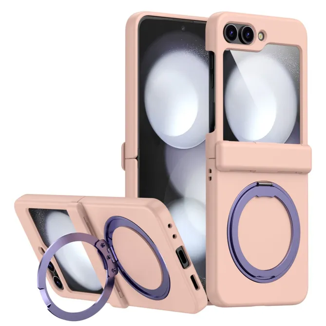 Coque Samsung Galaxy Z Flip 7 FE / Z Flip 6 Anneau Magnetique Charniere Ressort