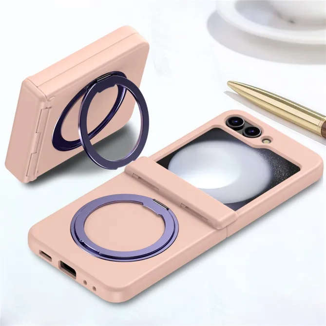 Coque Samsung Galaxy Z Flip 7 FE / Z Flip 6 Anneau Magnetique Charniere Ressort