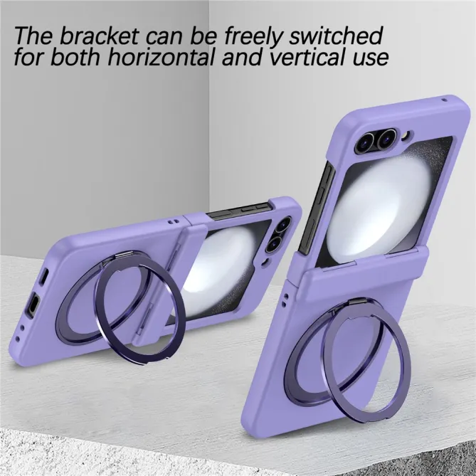 Coque Samsung Galaxy Z Flip 7 FE / Z Flip 6 Anneau Magnetique Charniere Ressort