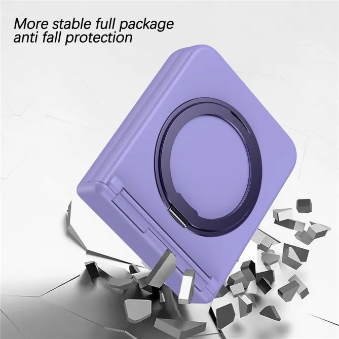 Coque Samsung Galaxy Z Flip 7 FE / Z Flip 6 Anneau Magnetique Charniere Ressort