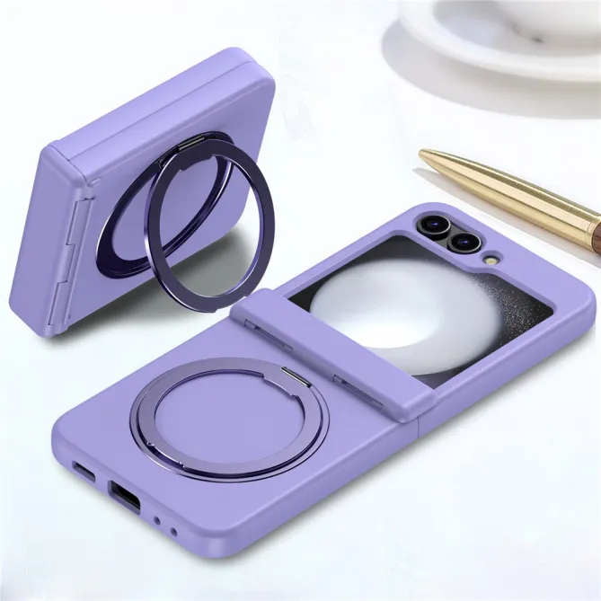 Coque Samsung Galaxy Z Flip 7 FE / Z Flip 6 Anneau Magnetique Charniere Ressort