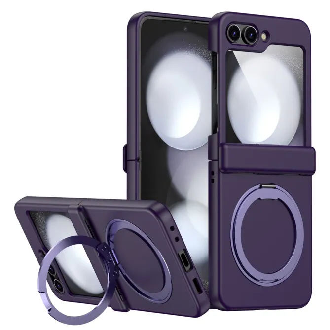 Coque Samsung Galaxy Z Flip 7 FE / Z Flip 6 Anneau Magnetique Charniere Ressort