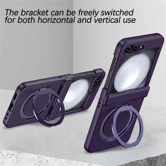 Coque Samsung Galaxy Z Flip 7 FE / Z Flip 6 Anneau Magnetique Charniere Ressort