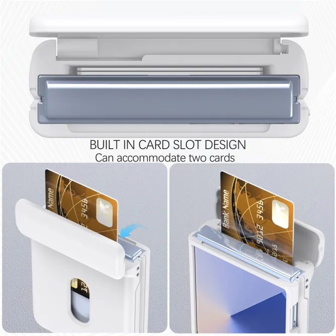 Coque Samsung Galaxy Z Flip 7 FE / Z Flip 6 Charniere Ressort Porte-Carte