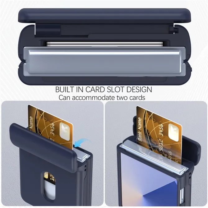 Coque Samsung Galaxy Z Flip 7 FE / Z Flip 6 Charniere Ressort Porte-Carte