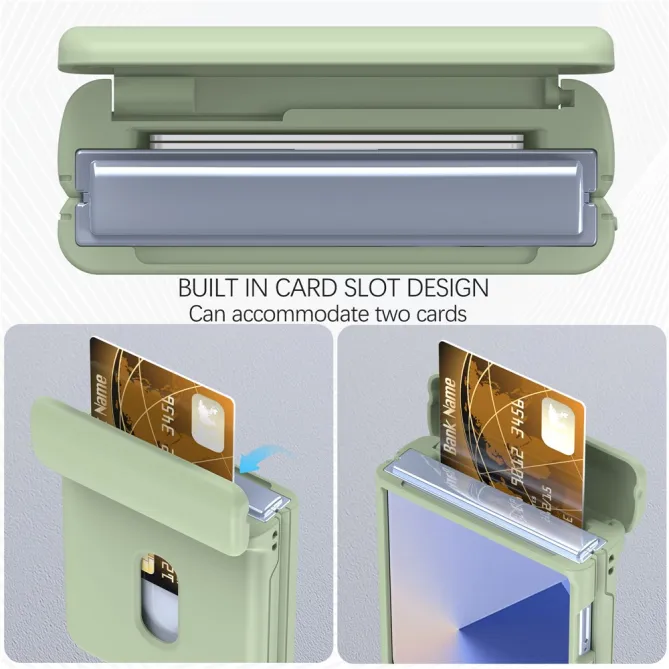 Coque Samsung Galaxy Z Flip 7 FE / Z Flip 6 Charniere Ressort Porte-Carte