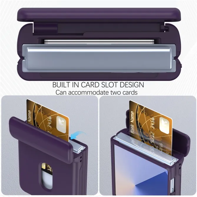 Coque Samsung Galaxy Z Flip 7 FE / Z Flip 6 Charniere Ressort Porte-Carte