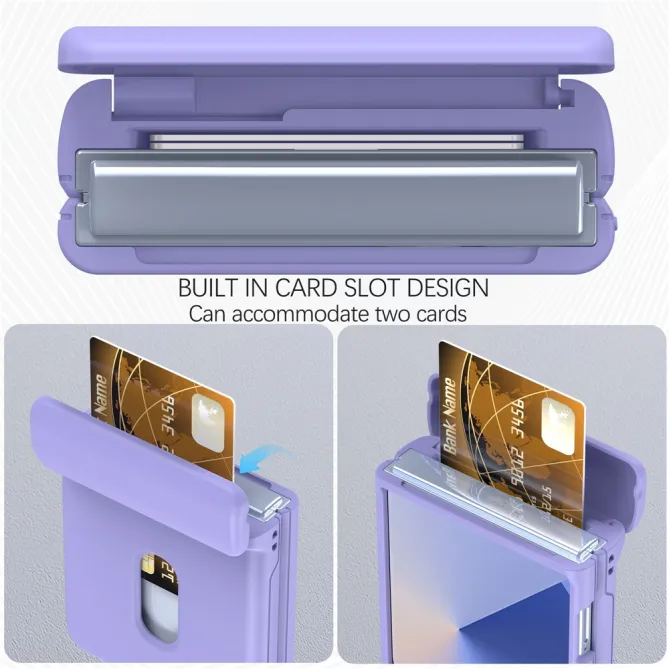 Coque Samsung Galaxy Z Flip 7 FE / Z Flip 6 Charniere Ressort Porte-Carte