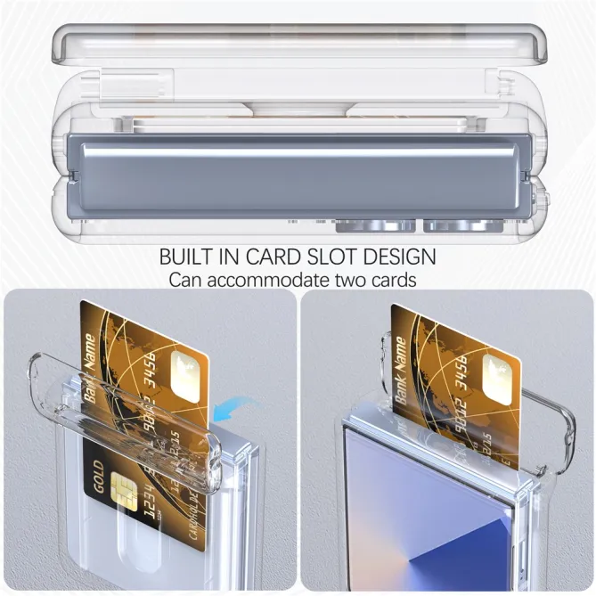 Coque Samsung Galaxy Z Flip 7 FE / Z Flip 6 Charniere Ressort Porte-Carte