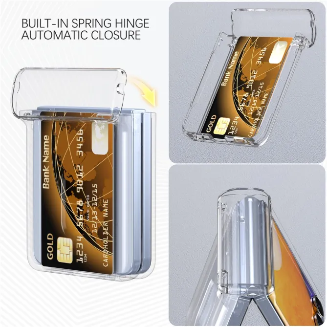 Coque Samsung Galaxy Z Flip 7 FE / Z Flip 6 Charniere Ressort Porte-Carte