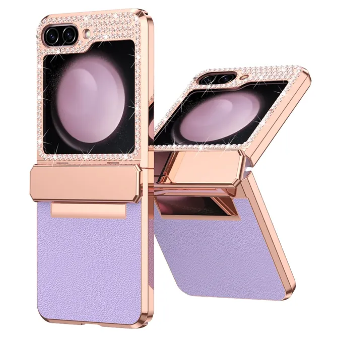 Coque Samsung Galaxy Z Flip 7 FE / Flip 6 Strass Contour Electroplate