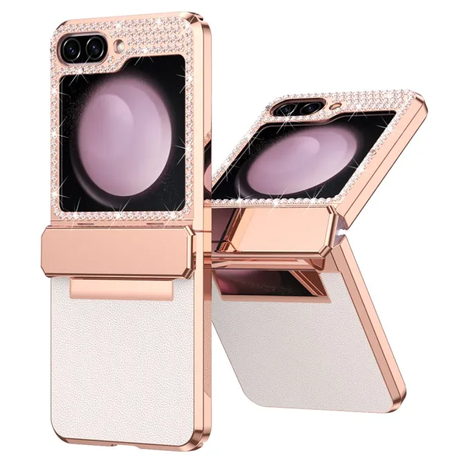 Coque Samsung Galaxy Z Flip 7 FE / Flip 6 Strass Contour Electroplate