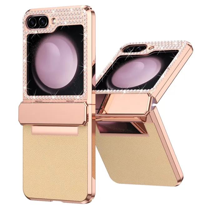 Coque Samsung Galaxy Z Flip 7 FE / Flip 6 Strass Contour Electroplate
