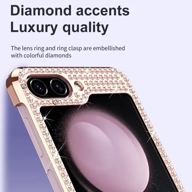 Coque Samsung Galaxy Z Flip 7 FE / Flip 6 Strass Contour Electroplate