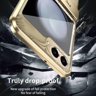 Coque Samsung Galaxy Z Flip 7 FE / Flip 6 Motif Ailes Contour Metal