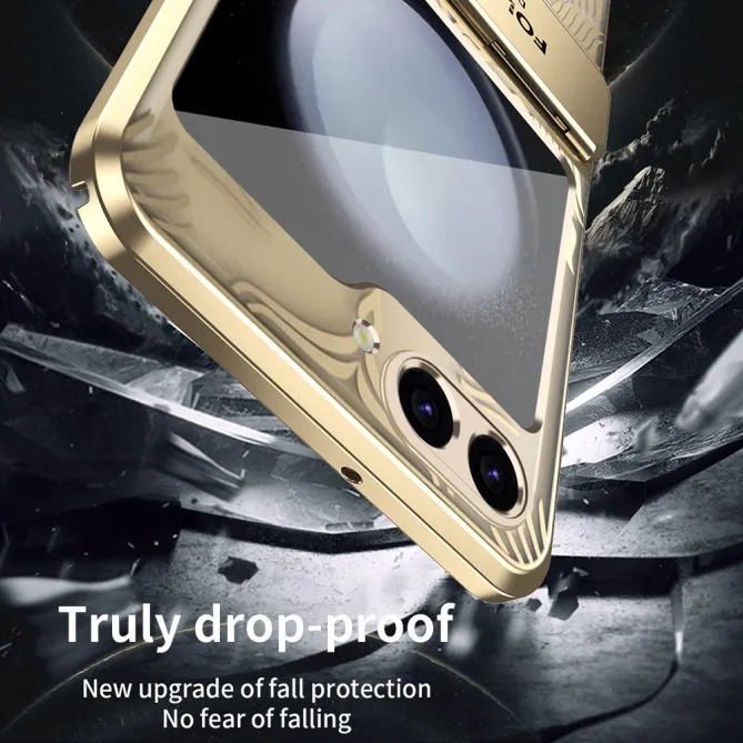 Coque Samsung Galaxy Z Flip 7 FE / Flip 6 Motif Ailes Contour Metal